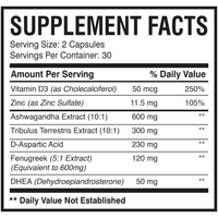 Testo Strong (60 Capsules) | Natural Testosterone Booster for Peak Performance