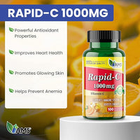 Rapid-C (100 Tablets) | Vitamin C Supplement