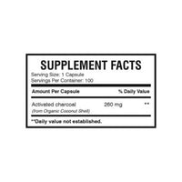 Charconut 260mg (100 Capsule) | Activated Charcoal