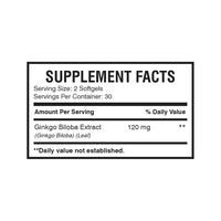 Ginkgo Biloba 120mg 60ct | Mental Clarity and Focus