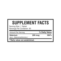 Selenium 200 mcg (60 Tablets) | Antioxidant & Immune Support