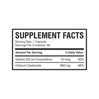 ViaCal-D3 (60 Capsules) | Supports Bone & Heart Health