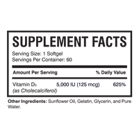 Xtra-D3 (60 Soft Gels) | Vitamin D3 Supplement