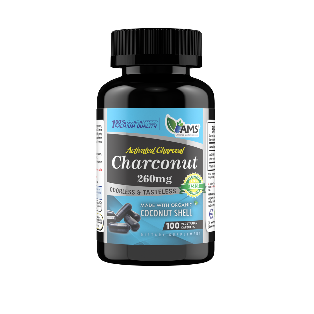Charconut 260mg (100 Capsule) | Activated Charcoal