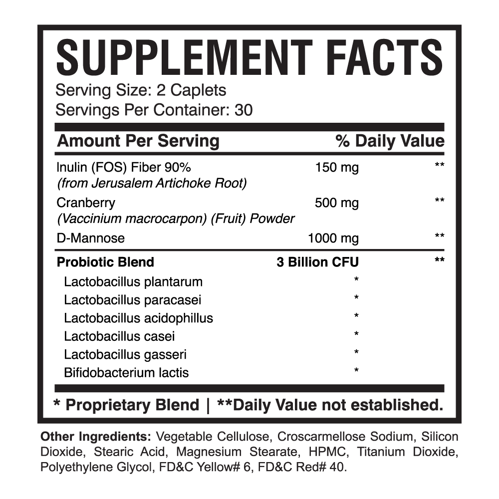Uticyst D-mannose + Cranberry 60ct