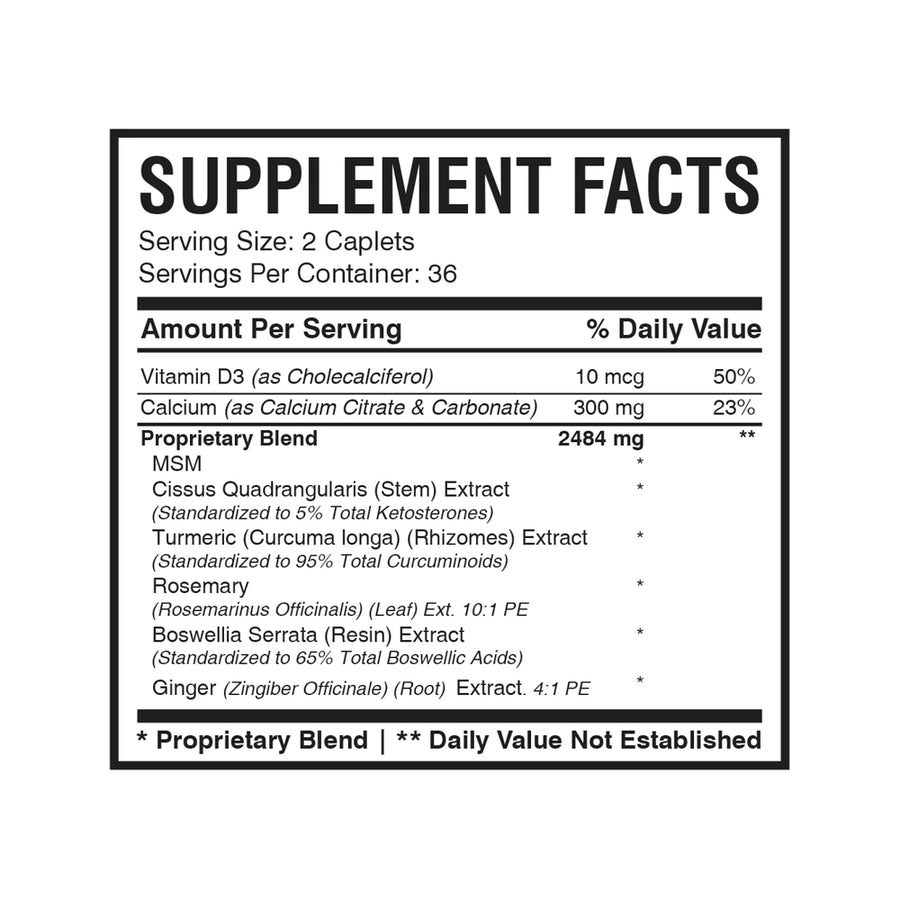Osteo Free (72 caplets) | Joint Supplement for Men and Women